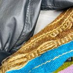 vintage Roper rodeo blue blanket /woven tapestry jacket coat leather like sleeve Red Size XL Photo 3