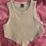 SheIn Tan Ribbed Tank Photo 0