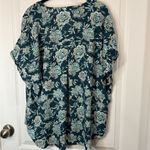 Maurice's Blue Dolman Sleeve Polo Blouse Photo 4