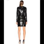 Stella McCartney black sequined long-sleeve fully-lined form-fitting dress Photo 7