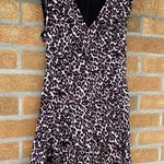 Rebecca Taylor  Lynx-Print Flared V-Neck Dress 12 Photo 3