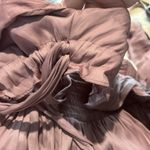 Mustard Seed NWT  flowy maxi open front dress With tie L Photo 12