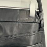 American Eagle  outfitters black faux leather curvy classic bootcut jeans 28 short Photo 9