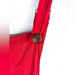 Gypsies & Moondust  L Slouchy Overalls Vibrant Red Jumpsuit Photo 4