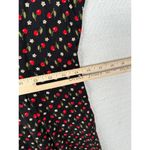 Vintage Ms Choice Womens 10 Romper Jumpsuit 90s Floral Black Red Short Sleeve US Photo 8