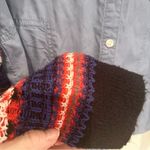 We The Free Free People Chambray Sweater Sleeve Shirt Women's Small Light Blue Photo 6