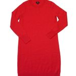 J.Crew NWT  Long-sleeve Everyday Cashmere Crewneck Dress in Bright Cerise Red S Photo 1
