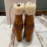 JustFab NIB JUST FAB ERLEEN LACE UP WEDGE ANKLE BOOTS Photo 2