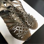 Diane Von Furstenberg DVF  Gladiator Style Jelly Sandals Rubber Grey Jellies Photo 7
