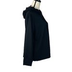 Karen Scott Medium Hooded Jacket Hoodie Long Sleeve Stretch Lightweight Black Photo 2