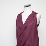 L'Agence L’AGENCE - Freja Silk Sleeveless Draped Blouse Photo 6
