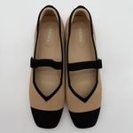 Vivaia Margot Mary Jane Comfort Old Money Arch Support Flats Nude Black 9 Photo 4