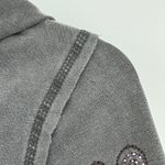 Vertigo Paris  jacket women's L embroidered hooded sweatshirt full zip boho Y2K Photo 8