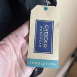 Cherokee  Women's Shaped 3-Pocket Mock Wrap Scrub Top Black 2XL WW610 Photo 2