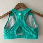 Booty By Brabants Aqua/Seafoam Sports Bra Top Original Fabric Photo 1