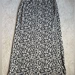 JohnPaulRichard Black and Cream Leopard Maxi Skirt Size M Photo 0