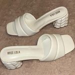 Miss Lola Size 8.5  white heels JONAS Photo 0