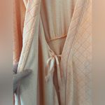 Soft Surroundings Peach Robe Soft Leisure Lounge Pockets Size Large Photo 9
