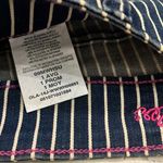 Wrangler Premium MAE Women's size 1 Stretch Denim Shorts Blue Pin Striped Photo 8