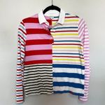 KULE The Patch Rugby Shirt in Bright Multi, Size XS Pink Photo 2