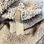 SKIMS  Sz XL Teddy Hoodie Full Zip Up Cozy Plush Knit Sweater in Tan Photo 4