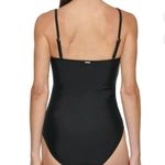 DKNY Bandeau Maillot One Piece Swimsuit Photo 2