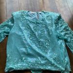Laurence Kazar Laurence‎ Kazan 100% silk long sleeve fully sequined blouse size XL Photo 1
