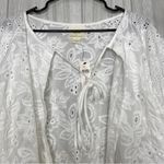 Anthropologie NEW Maeve Eyelet Balloon Sleeve Kimono Cover Up Cardigan O/S NWT Photo 7