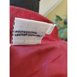 Newport News  Woman’s Red Leather Suede Jacket Trench Coat Size 8 Photo 9