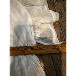 Flawless NWT  Women's White Ruffle Sleeve Button Front V-Neck Maxi Dress Size S Photo 11