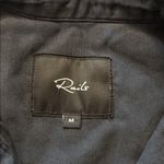 Rails  Kato Military Shirt Jacket Size Medium Charcoal Gray Stars Embroidered Photo 6