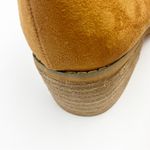 BOUTIQUE BY CORKYS Crisp Cognac Faux Suede Elastic Side Notch Ankle Booties 10 Photo 4