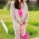 Blue Blush Floral Wide Leg Bottoms Photo 8