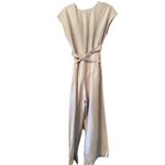 Wilfred Aritiza Jumpsuit wide crop leg wrap top Linen blend 0 Size 00 Photo 2