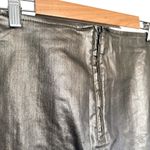 ZARA  Metallic Faux Leather Synch Front Mini Pencil Skirt Bronze Brown Small Photo 5