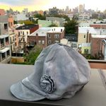 Gray newsboy hat floral slouchy urban bohemian hipster boho chic cottagecore Photo 1