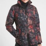 Athleta Downtown Printed Jacket floral black size medium Photo 2