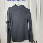 Adidas NWOT ‎ women’s dark gray soft quarter zip jacket sweatshirt medium Photo 5