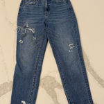 Vervet Los Angeles High Waisted Straight Distressed Denim Jeans Women’s 26 Blue Photo 0