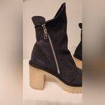Free People  Jack Zip Boot Women’s Onyx Black Leather Size 8 Photo 4