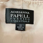 Adrianna Papell Evening Essentials Metallic Ruffle Blouse Top Size 10 Photo 7