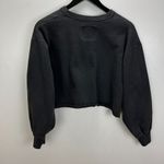 Hollister California Auto Show Cropped Raw Hem Crewneck Sweatshirt Large Gray Photo 10