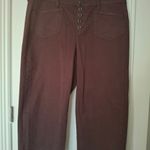Torrid Sz 18 Brown Button-Up Wide-Leg Pants Photo 7