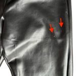Spanx  Red Hot Faux Leather‎ Shaping Black Leggings Sz S Photo 4