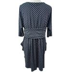 B. Smart  black and white polka dot wrap tulip skirt dress with pockets size 4 Photo 3