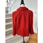 Talbots  Pumpkin Red Orange Wool Single Button Blazer Photo 2
