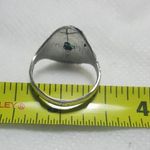 Onyx Natural Green Sterling Silver Gemstone Ring No Stamp Ring size - 8 Photo 3