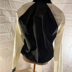 Bershka  Black and White Women's Bomber Jacket Photo 3