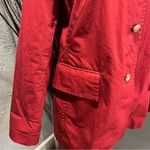 Banana Republic 🍒 RED COTTON PEACOAT SIZE MEDIUM🍒 Photo 2