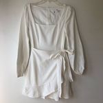 Princess Polly The Villa White Mini Wrap Dress 2 Photo 7